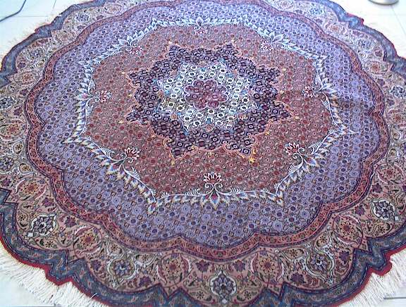 Tabriz Persian rug; All Persian Rugs are genuine handmade. Also, every Persian Tabriz rug is made of the finest kurkwool/silk.