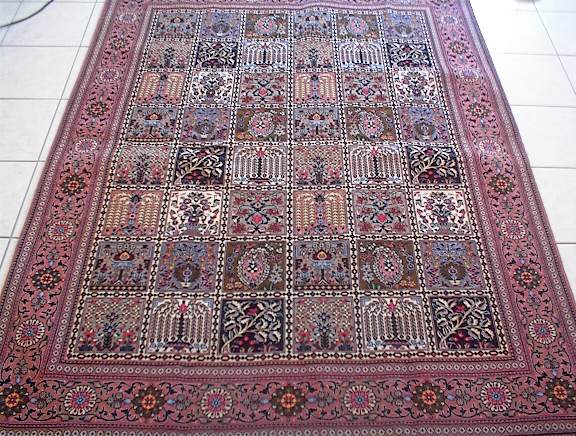 Tabriz Persian rug; All Persian Rugs are genuine handmade. Also, every Persian Tabriz rug is made of the finest kurkwool/silk.