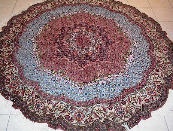 Tabriz Persian rug; All Persian Rugs are genuine handmade. Also, every Persian Tabriz rug is made of the finest kurkwool/silk.