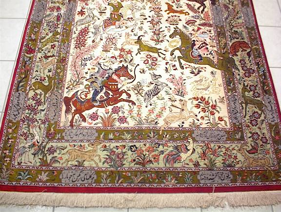 Tabriz Persian rug; All Persian Rugs are genuine handmade. Also, every Persian Tabriz rug is made of the finest kurkwool/silk.