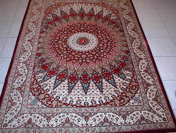 Tabriz Persian rug; All Persian Rugs are genuine handmade. Also, every Persian Tabriz rug is made of the finest kurkwool/silk.