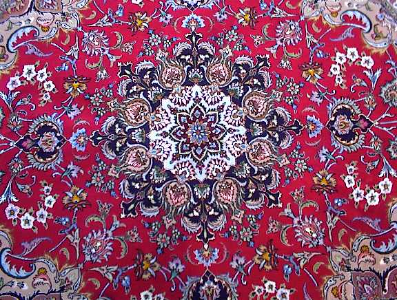 Tabriz Persian rug; All Persian Rugs are genuine handmade. Also, every Persian Tabriz rug I offer is made with fine kurkwool/silk.