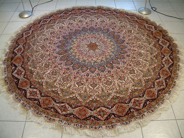 Tabriz Persian rug; All Persian Rugs are genuine handmade. Also, every Persian Tabriz rug is made of the finest kurkwool/silk.