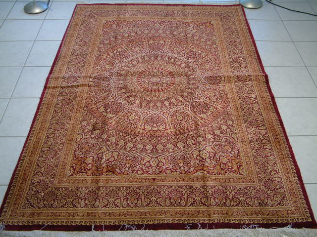 Tabriz Persian rug; All Persian Rugs are genuine handmade. Also, every Persian Tabriz rug is made of the finest kurkwool/silk.