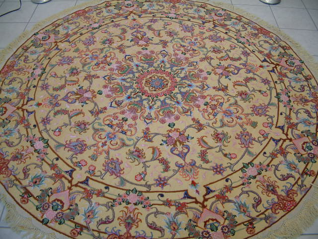 Tabriz Persian rug; All Persian Rugs are genuine handmade. Also, every Persian Tabriz rug is made of the finest kurkwool/silk.