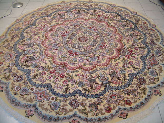 Tabriz Persian rug; All Persian Rugs are genuine handmade. Also, every Persian Tabriz rug I offer is made with fine kurkwool/silk.