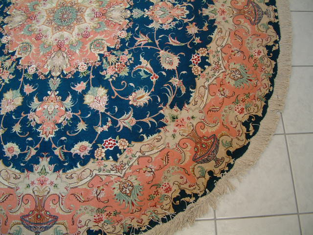 Tabriz Persian rug; All Persian Rugs are genuine handmade. Also, every Persian Tabriz rug I offer is made with fine kurkwool/silk.