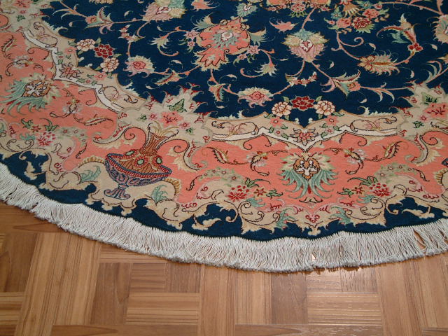 Tabriz Persian rug; All Persian Rugs are genuine handmade. Also, every Persian Tabriz rug I offer is made with fine kurkwool/silk.