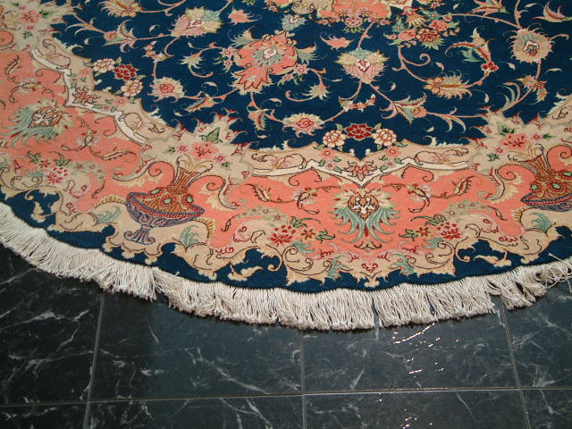 Tabriz Persian rug; All Persian Rugs are genuine handmade. Also, every Persian Tabriz rug I offer is made with fine kurkwool/silk.