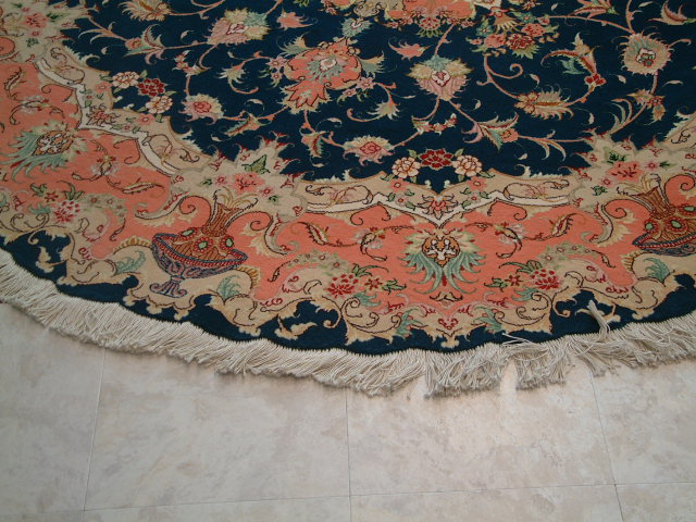 Tabriz Persian rug; All Persian Rugs are genuine handmade. Also, every Persian Tabriz rug I offer is made with fine kurkwool/silk.