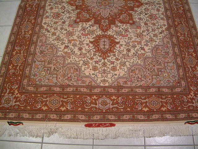 Tabriz Persian rug; All Persian Rugs are genuine handmade. Also, every Persian Tabriz rug I offer is made with fine kurkwool/silk.
