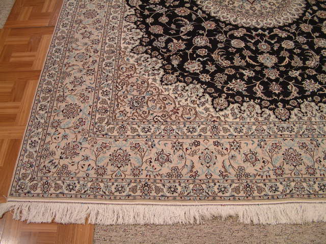 Nain Persian rug; All Persian Rugs are genuine handmade. Also, every Persian Nain rug I offer is made with fine kurkwool/silk.
