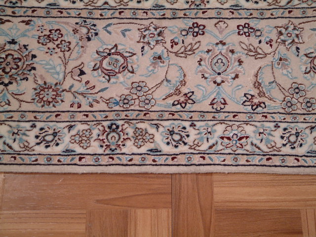 Nain Persian rug; All Persian Rugs are genuine handmade. Also, every Persian Nain rug I offer is made with fine kurkwool/silk.