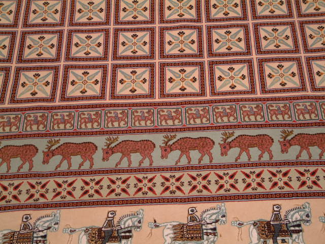 Tabriz Persian rug; All Persian Rugs are genuine handmade. Also, every Persian Tabriz rug I offer is made with fine kurkwool/silk.