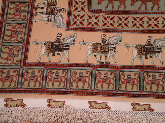 Tabriz Persian rug; All Persian Rugs are genuine handmade. Also, every Persian Tabriz rug I offer is made with fine kurkwool/silk.