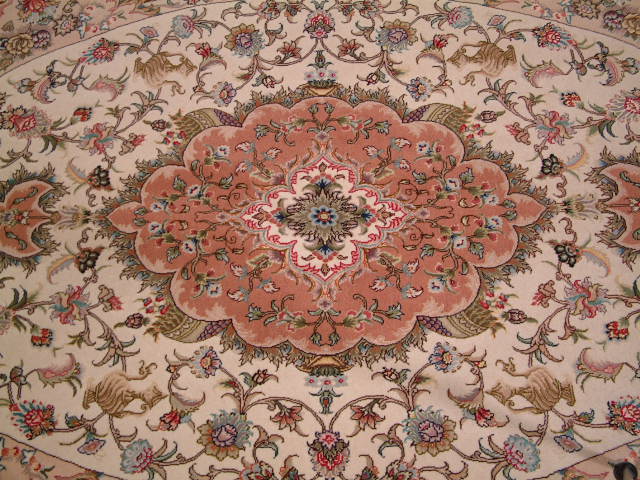 Tabriz Persian rug; All Persian Rugs are genuine handmade. Also, every Persian Tabriz rug I offer is made with fine kurkwool/silk.
