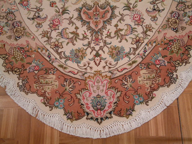 Tabriz Persian rug; All Persian Rugs are genuine handmade. Also, every Persian Tabriz rug I offer is made with fine kurkwool/silk.
