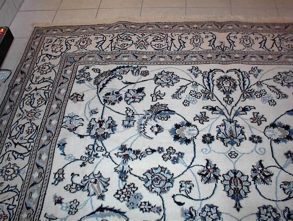 Nain Persian rug; All Persian Rugs are genuine handmade. Also, every Persian Nain rug is made of the finest kurkwool/silk.