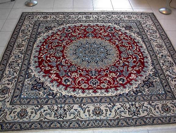 Nain Persian rug; All Persian Rugs are genuine handmade