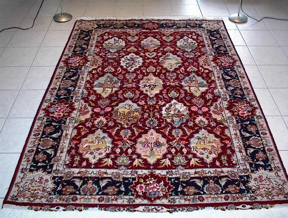 Tabriz Persian rug; All Persian Rugs are genuine handmade. Also, every Persian Tabriz rug is made of the finest kurkwool/silk.