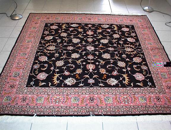 Tabriz Persian rug; All Persian Rugs are genuine handmade. Also, every Persian Tabriz rug is made of the finest kurkwool/silk.