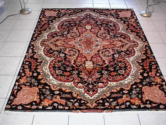 Tabriz Persian rug; All Persian Rugs are genuine handmade. Also, every Persian Tabriz rug is made of the finest kurkwool/silk.