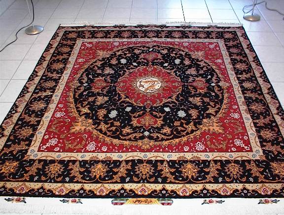 Tabriz Persian rug; All Persian Rugs are genuine handmade. Also, every Persian Tabriz rug is made of the finest kurkwool/silk.