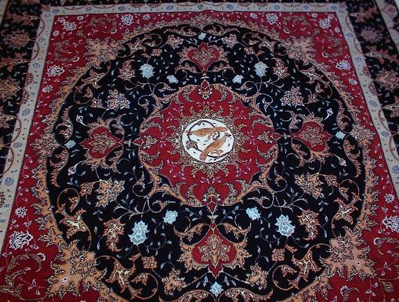 Tabriz Persian rug; All Persian Rugs are genuine handmade. Also, every Persian Tabriz rug is made of the finest kurkwool/silk.