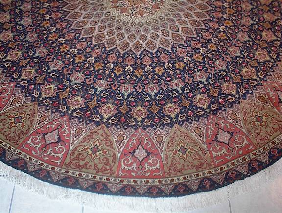 Tabriz Persian rug; All Persian Rugs are genuine handmade. Also, every Persian Tabriz rug is made of the finest kurkwool/silk.