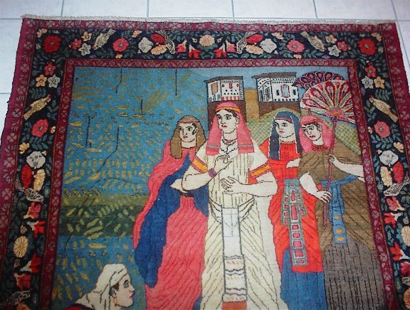 Tabriz Persian rug; All Persian Rugs are genuine handmade. Also, every Persian Tabriz rug is made of the finest kurkwool/silk.