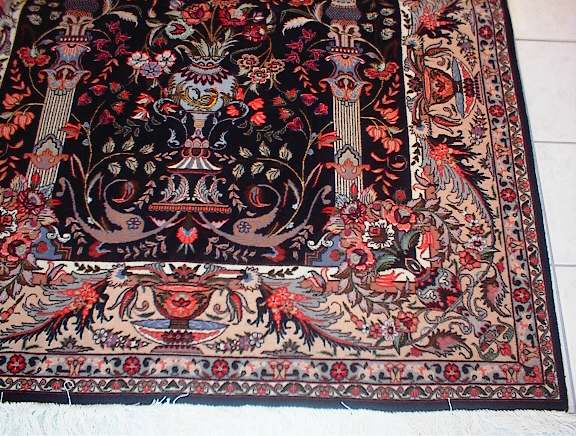 Tabriz Persian rug; All Persian Rugs are genuine handmade. Also, every Persian Tabriz rug is made of the finest kurkwool/silk.