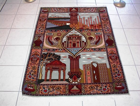Tabriz Persian rug; All Persian Rugs are genuine handmade. Also, every Persian Tabriz rug I offer is made with fine kurkwool/silk.
