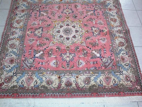 Tabriz Persian rug; All Persian Rugs are genuine handmade. Also, every Persian Tabriz rug is made of the finest kurkwool/silk.