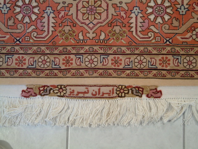 Tabriz Persian rug; All Persian Rugs are genuine handmade. Also, every Persian Tabriz rug is made of the finest kurkwool/silk.