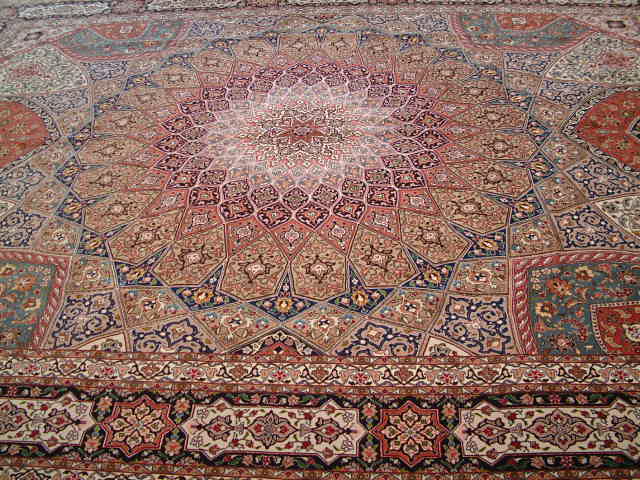 Tabriz Persian rug; All Persian Rugs are genuine handmade. Also, every Persian Tabriz rug is made of the finest kurkwool/silk.