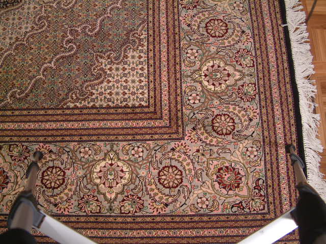 Tabriz Persian rug; All Persian Rugs are genuine handmade. Also, every Persian Tabriz rug is made of the finest kurkwool/silk.