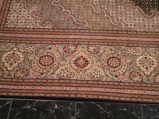 Tabriz Persian rug; All Persian Rugs are genuine handmade. Also, every Persian Tabriz rug I offer is made with fine kurkwool/silk.