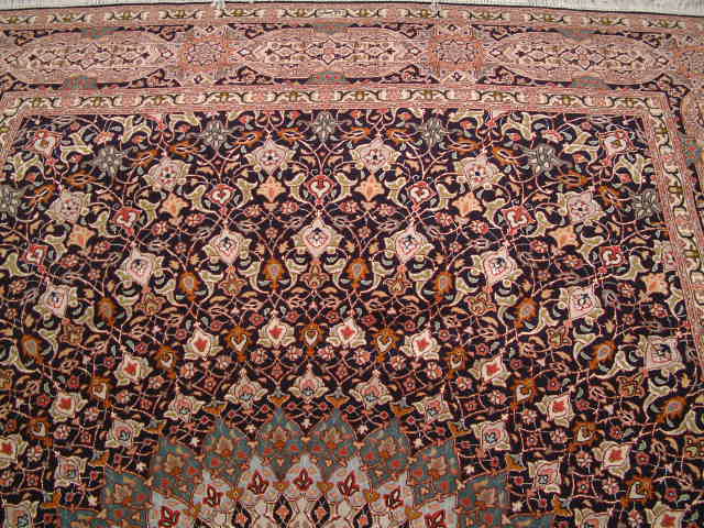 Tabriz Persian rug; All Persian Rugs are genuine handmade. Also, every Persian Tabriz rug is made of the finest kurkwool/silk.