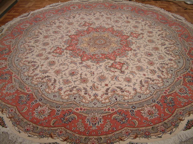 Tabriz Persian rug; All Persian Rugs are genuine handmade. Also, every Persian Tabriz rug is made of the finest kurkwool/silk.