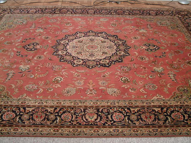 Tabriz Persian rug; All Persian Rugs are genuine handmade. Also, every Persian Tabriz rug is made of the finest kurkwool/silk.