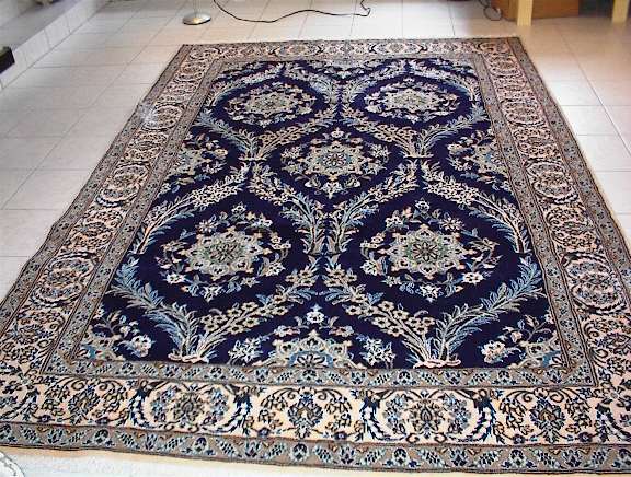 Nain Persian rug; All Persian Rugs are genuine handmade. Also, every Persian Nain rug is made of the finest kurkwool/silk.