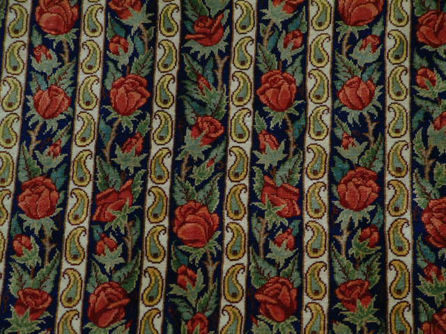 Qom Persian rug; All Persian Rugs are genuine handmade. Also, every Persian Qom rug I offer is made with pure silk only.