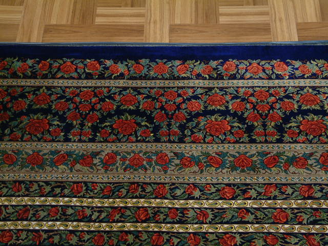 Qom Persian rug; All Persian Rugs are genuine handmade. Also, every Persian Qom rug I offer is made with fine kurkwool/silk.