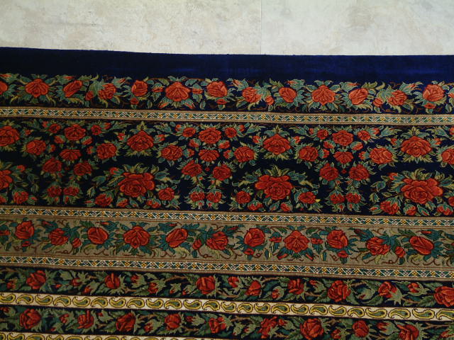 Qom Persian rug; All Persian Rugs are genuine handmade. Also, every Persian Qom rug I offer is made with fine kurkwool/silk.