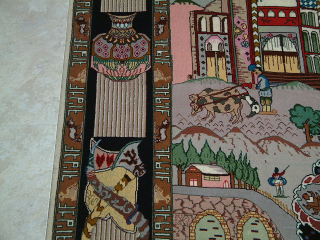 Tabriz Persian rug; All Persian Rugs are genuine handmade. Also, every Persian Tabriz rug I offer is made with fine kurkwool/silk.