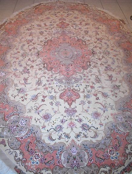 Tabriz Persian rug; All Persian Rugs are genuine handmade. Also, every Persian Tabriz rug I offer is made with fine kurkwool/silk.