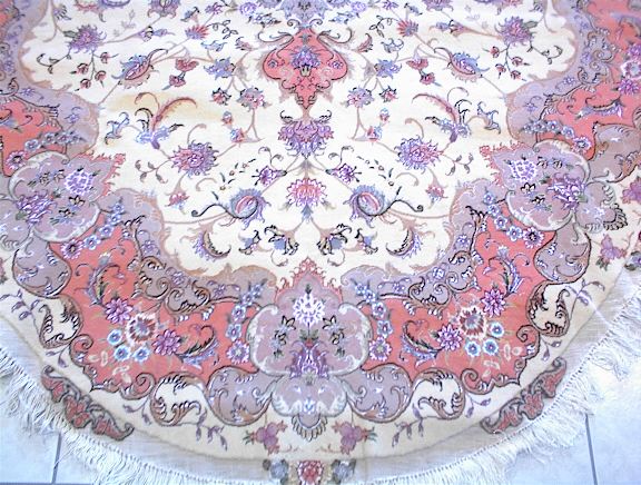 Tabriz Persian rug; All Persian Rugs are genuine handmade. Also, every Persian Tabriz rug I offer is made with fine kurkwool/silk.