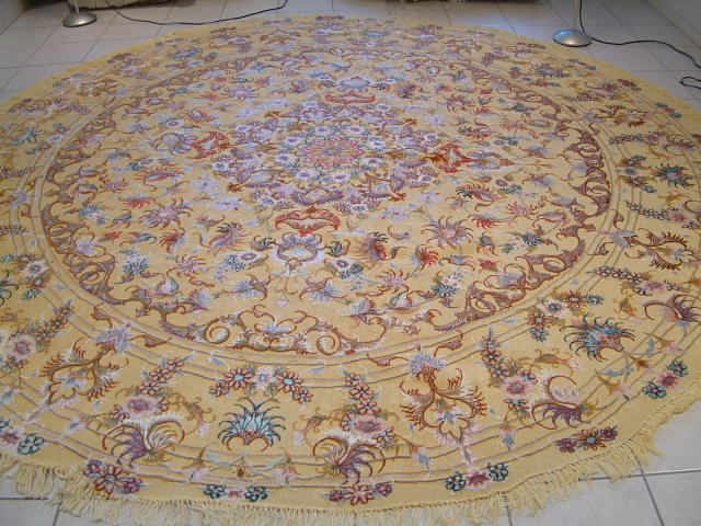 Tabriz Persian rug; All Persian Rugs are genuine handmade. Also, every Persian Tabriz rug is made of the finest kurkwool/silk.
