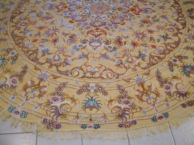 Tabriz Persian rug; All Persian Rugs are genuine handmade. Also, every Persian Tabriz rug is made of the finest kurkwool/silk.