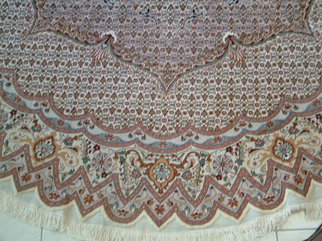 Tabriz Persian rug; All Persian Rugs are genuine handmade. Also, every Persian Tabriz rug is made of the finest kurkwool/silk.
